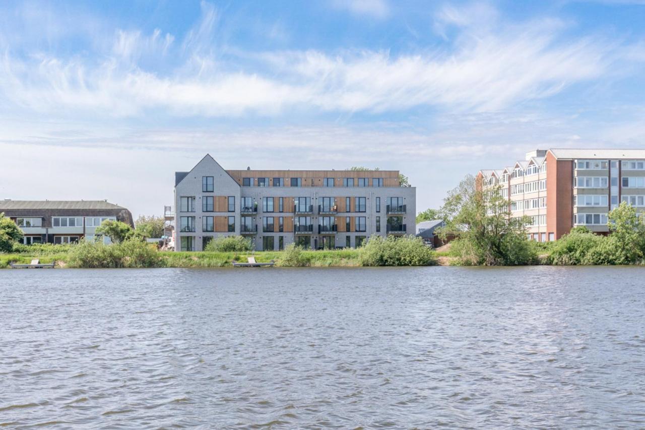 Apartment N14 Direkt Am Nordseedeich Mit Blick Auf Den See Nordstrand Esterno foto