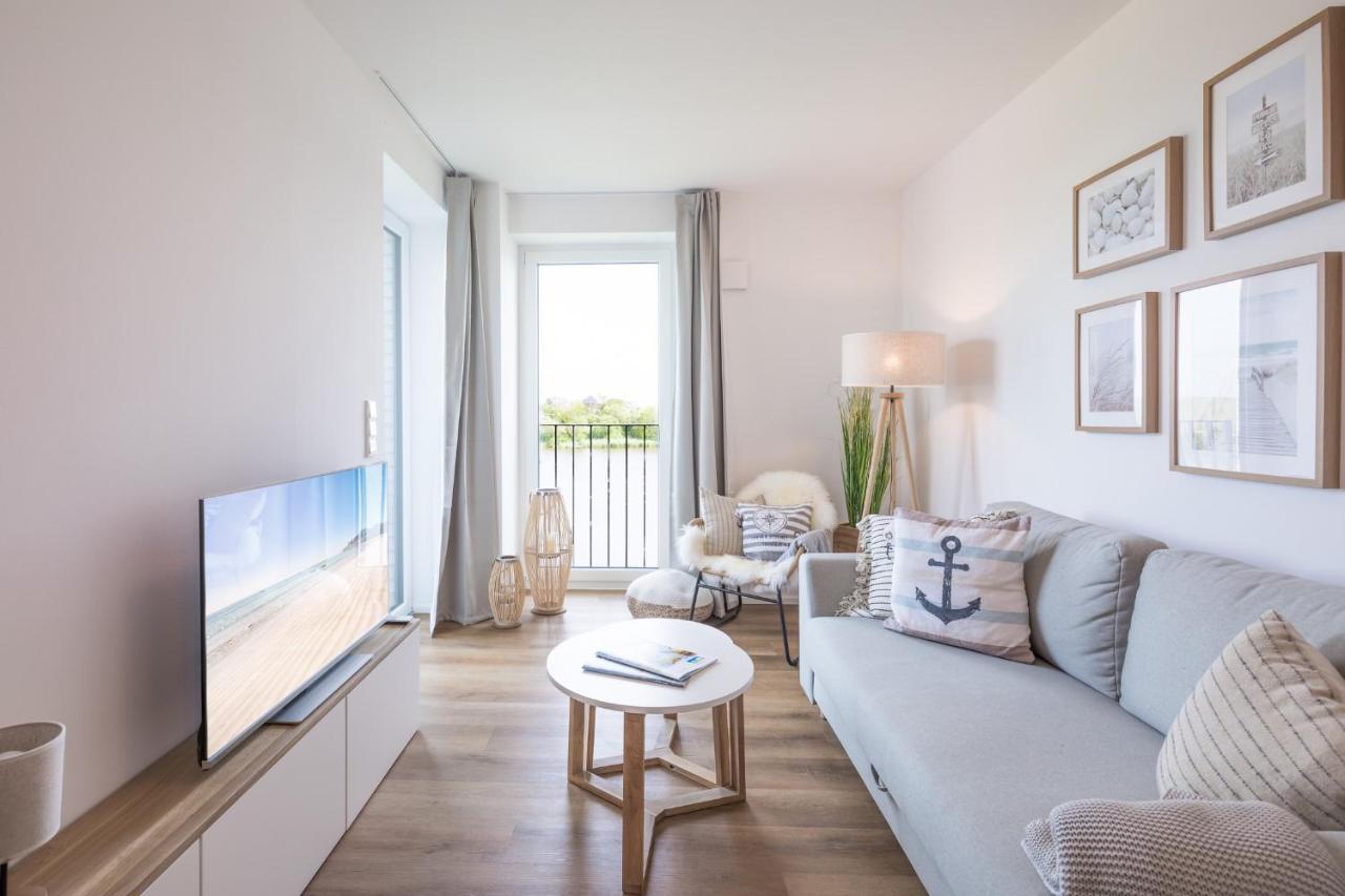 Apartment N14 Direkt Am Nordseedeich Mit Blick Auf Den See Nordstrand Esterno foto